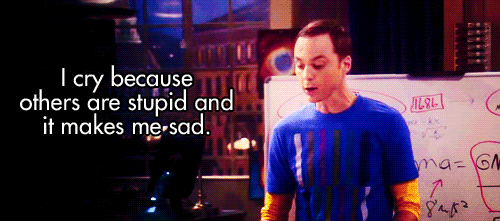 Sheldon is sad