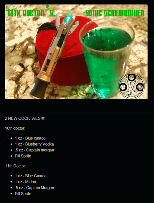 A Drink Fit For a Timelord