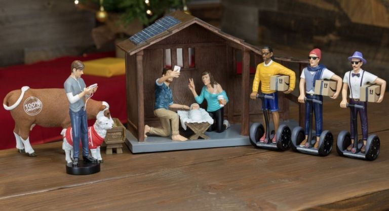 hipster nativity