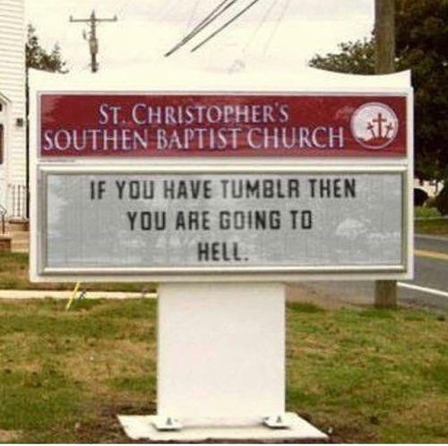 going to hell