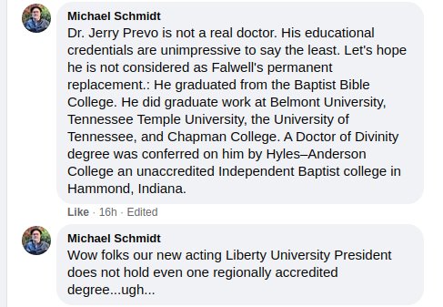 Michael E. Schmidt is not a doctor