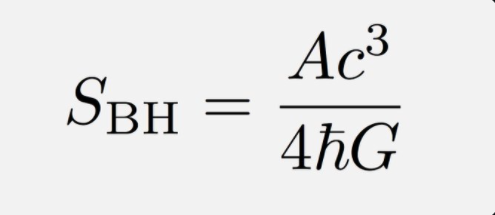 Bekenstein-Hawking formula