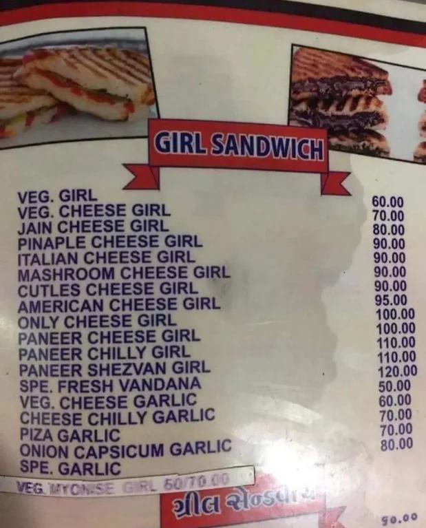 girl sandwich