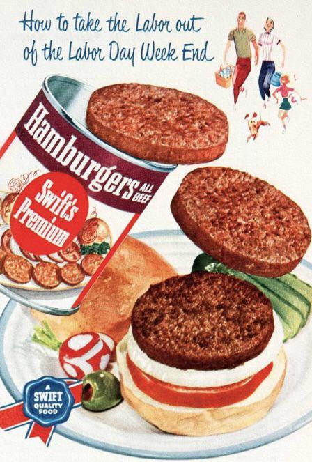 canned hamburger