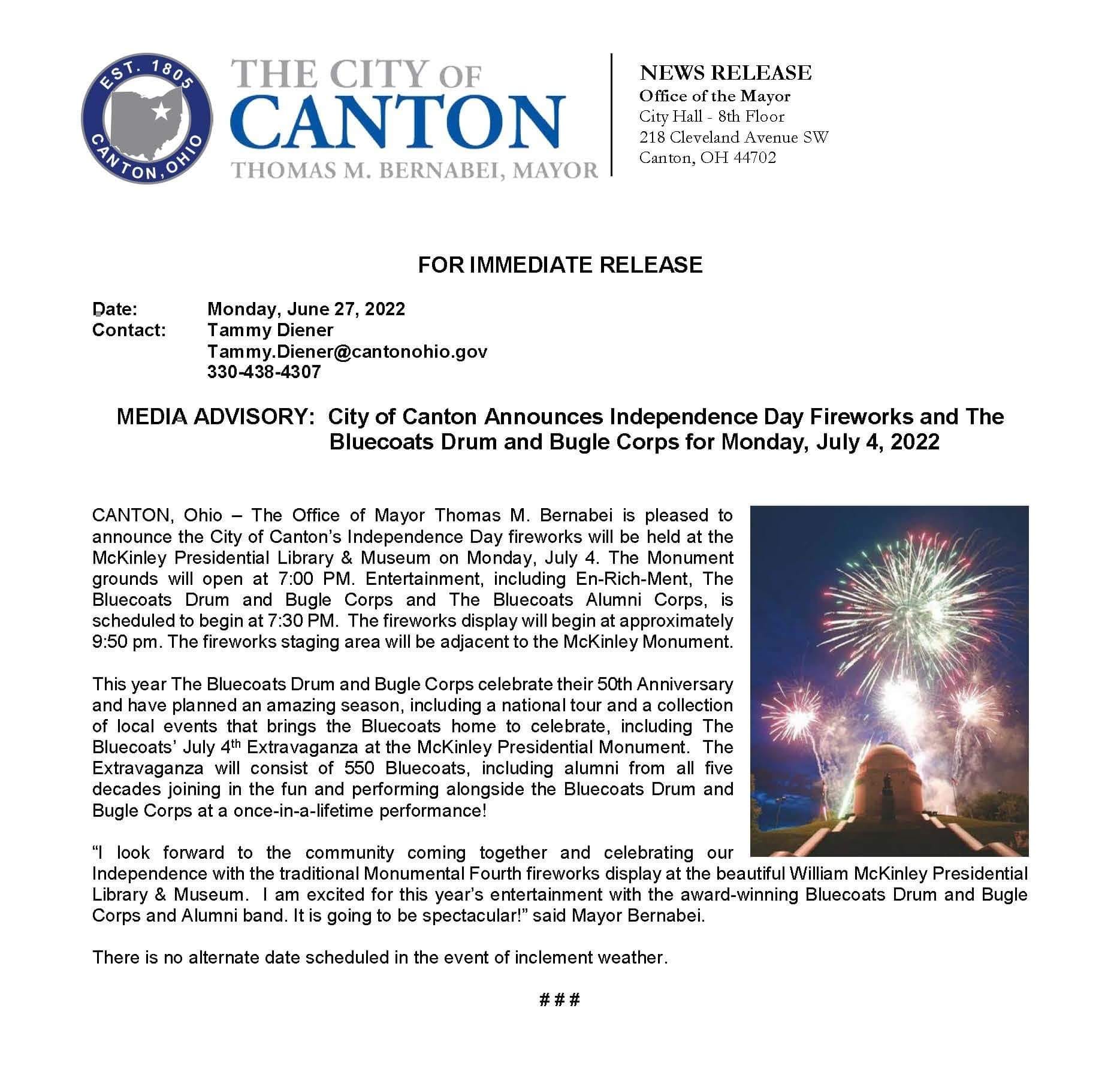 Canton, OH - July 4th 2022
