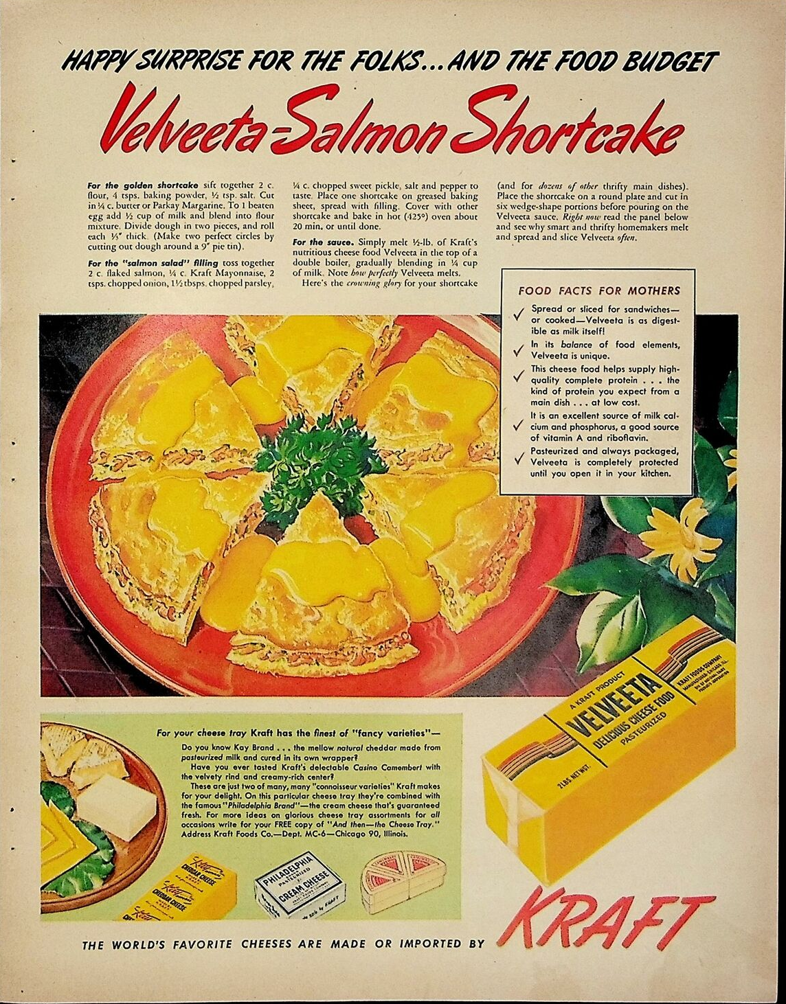Velveeta-Salmon Shortcake