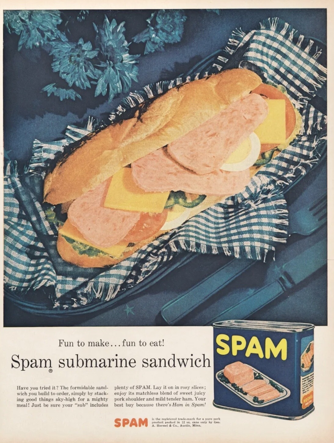 Spam submarine sandwich