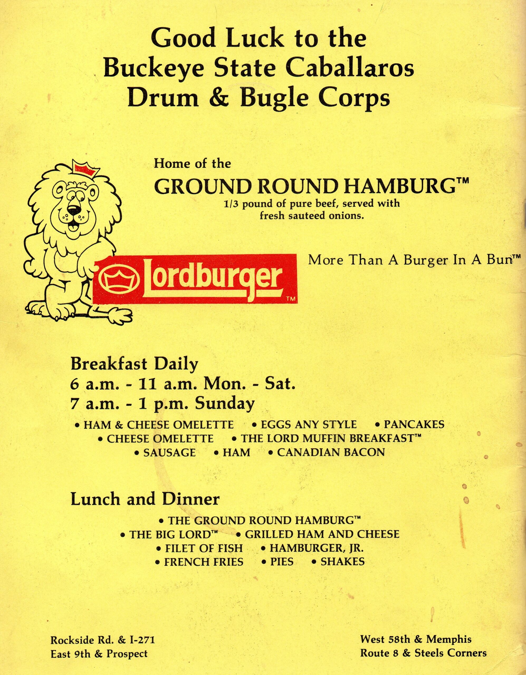 Lorburger - Buckeye State Caballaros